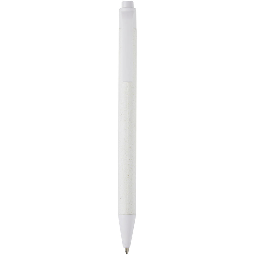 Кулькова ручка Fabianna із м'ятого паперу, колір білий