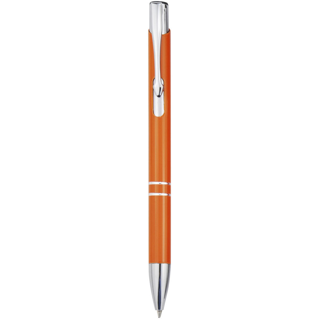 Шариковая ручка Moneta из переработанного алюминия, цвет оранжевый