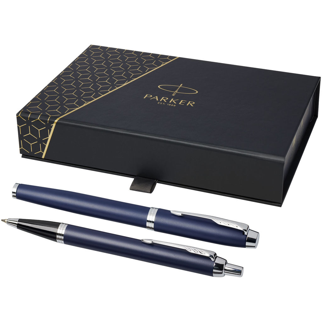 Набор из ручки-роллера и шариковой ручки Parker IM, цвет темно-синий