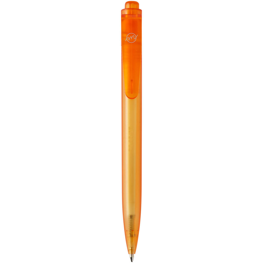 Шариковая ручка Thalaasa из океанического пластика, цвет оранжевый