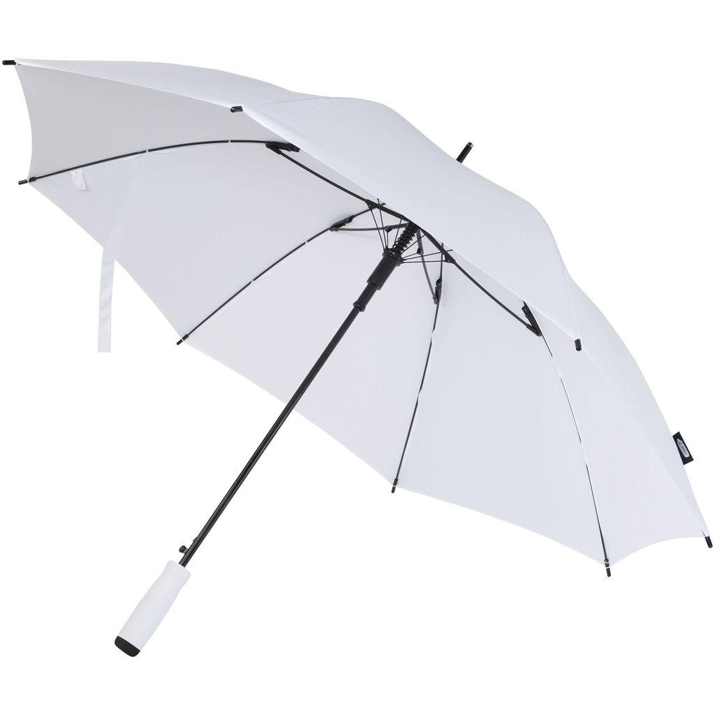 Автоматический зонт из переработанного пластика (23 дюйма), цвет белый