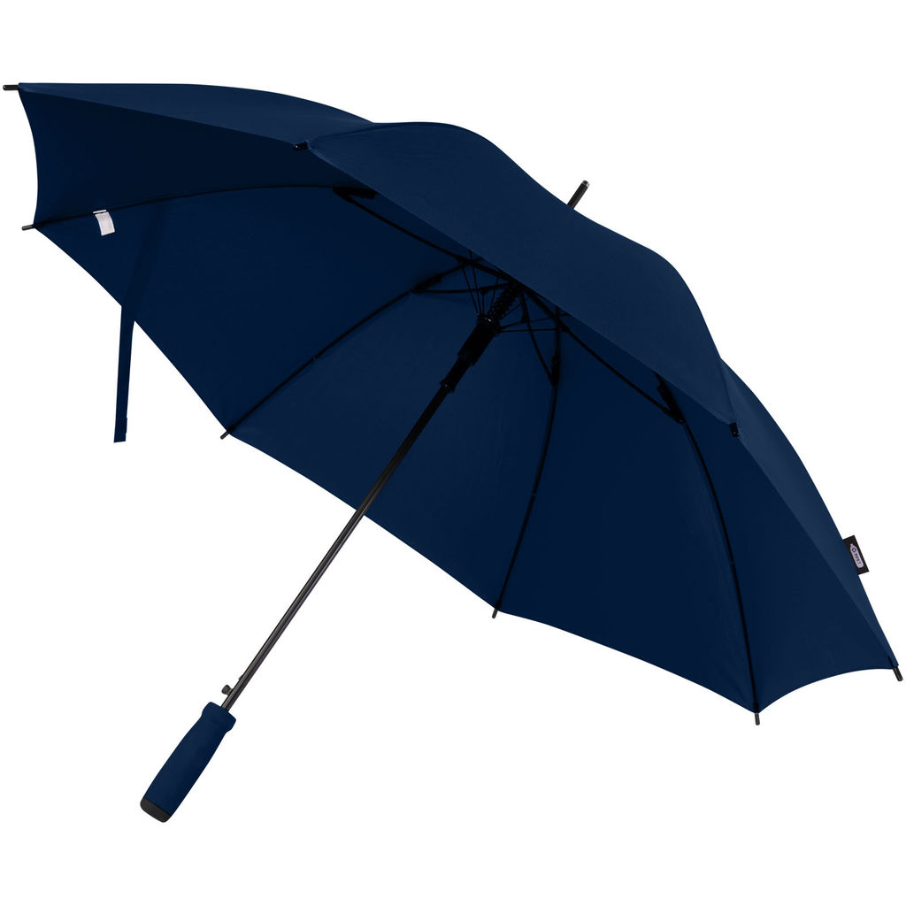 Автоматический зонт из переработанного пластика (23 дюйма), цвет темно-синий