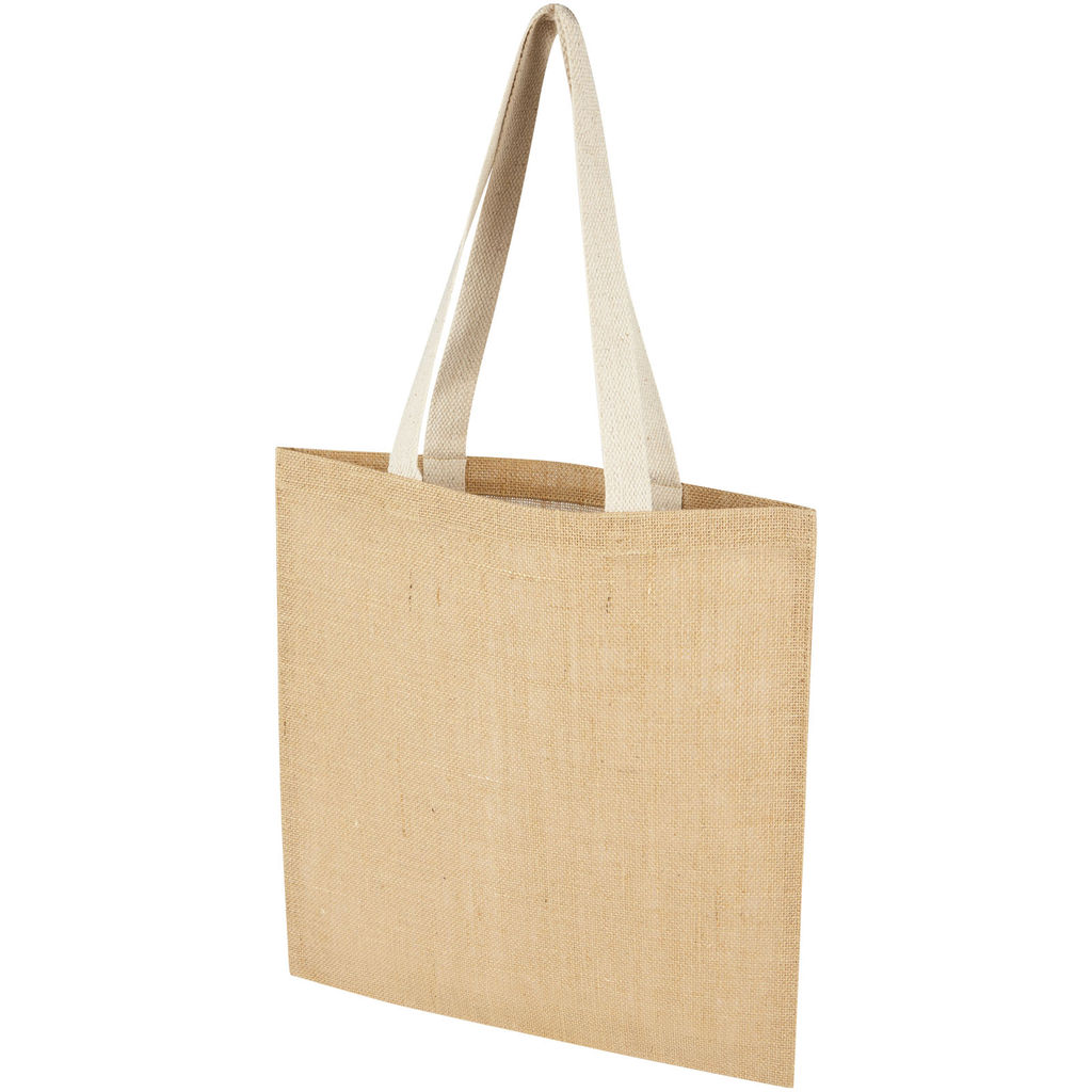 Еко-сумка Juta 7 л із джуту щільністю 300 г/м², колір натуральний, білий