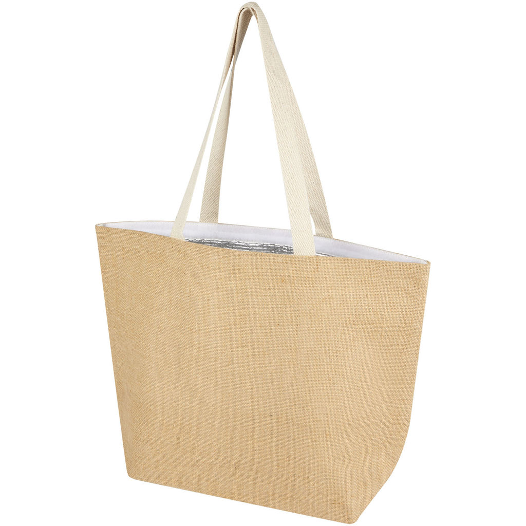 Эко-сумка Juta 12 л из джута плотностью 300 г/м², цвет натуральный, белый