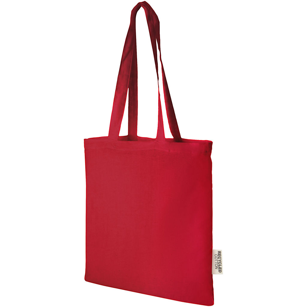 Еко-сумка Madras об'ємом 7 л з переробленої бавовни щільністю 140 г/м4, колір червоний