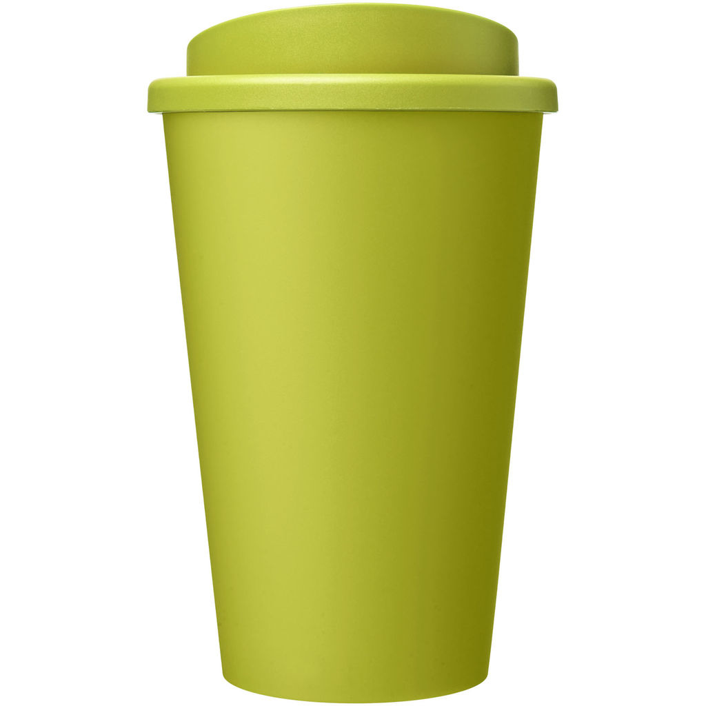 Термокружка из переработанного пластика Americano Eco емкостью 350 мл, цвет лайм - 21042263- Фото №2