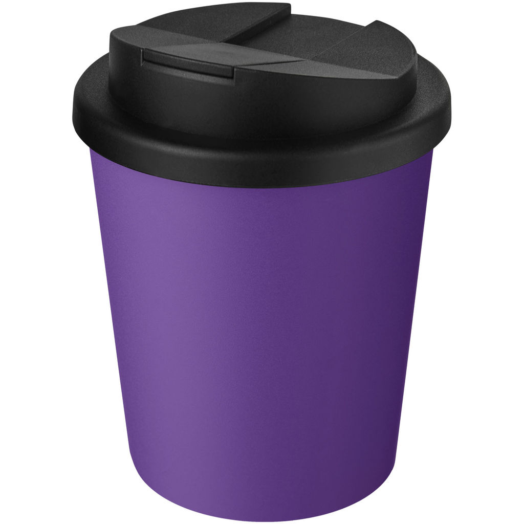 Americano® Espresso Герметичная кружка из переработанного материала объемом 250 мл, цвет пурпурный, сплошной черный