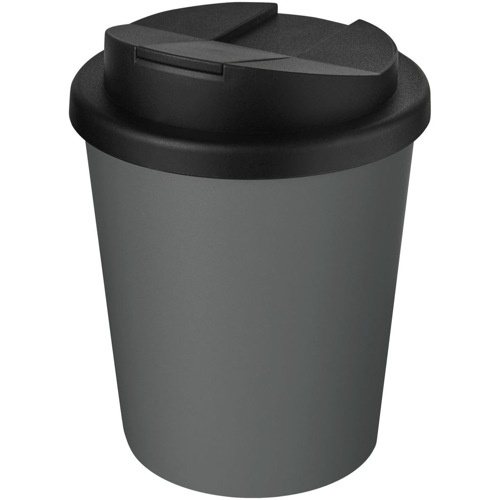 Americano® Espresso Герметичная кружка из переработанного материала объемом 250 мл, цвет серый, сплошной черный