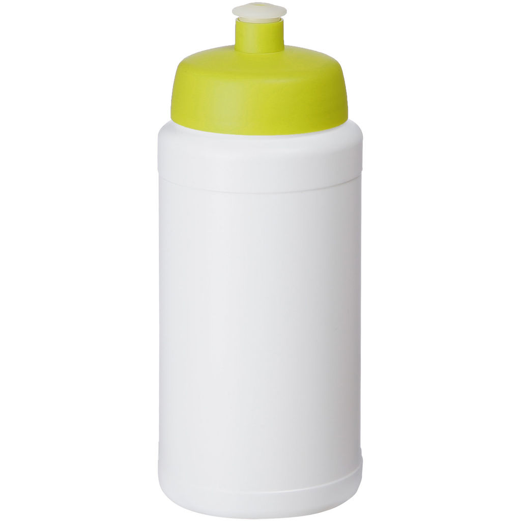 Спортивная бутылка Baseline Plus Renew объемом 500 мл, цвет белый, лайм