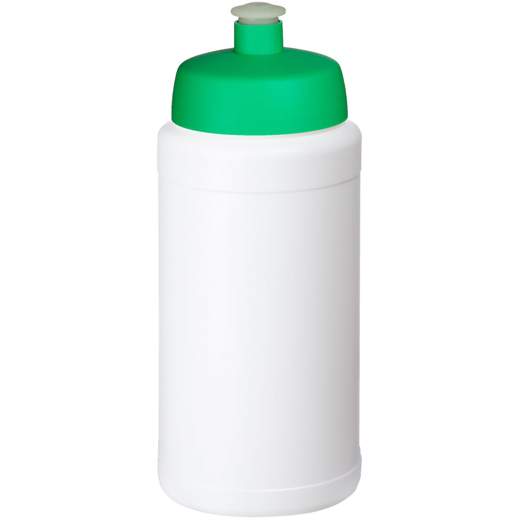 Спортивная бутылка Baseline Plus Renew объемом 500 мл, цвет белый, зеленый