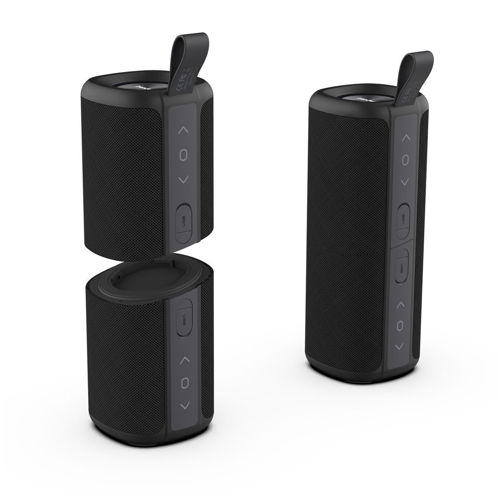 Динамик Bluetooth ® Prixton Aloha, цвет сплошной черный - 2PA04990- Фото №2