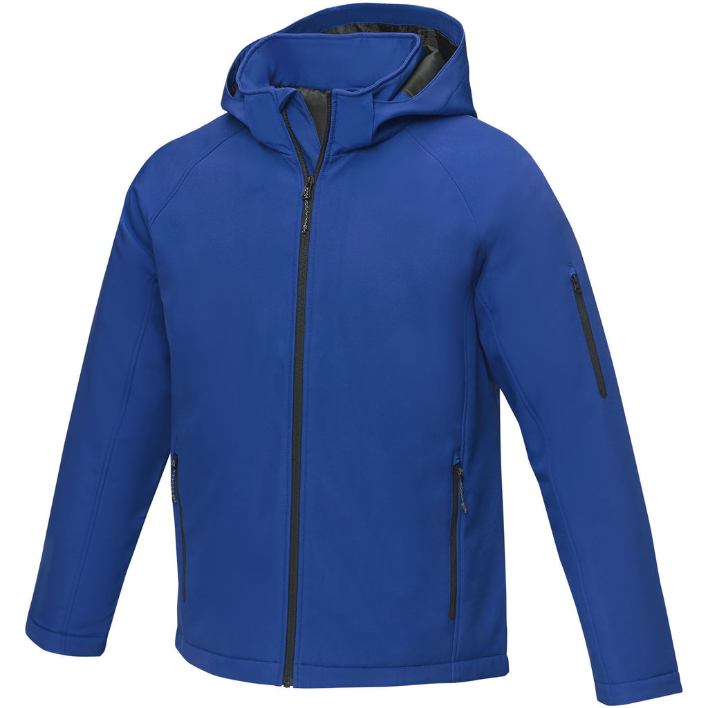 Notus чоловіча утеплена куртка із софтшелу, колір синій  розмір S