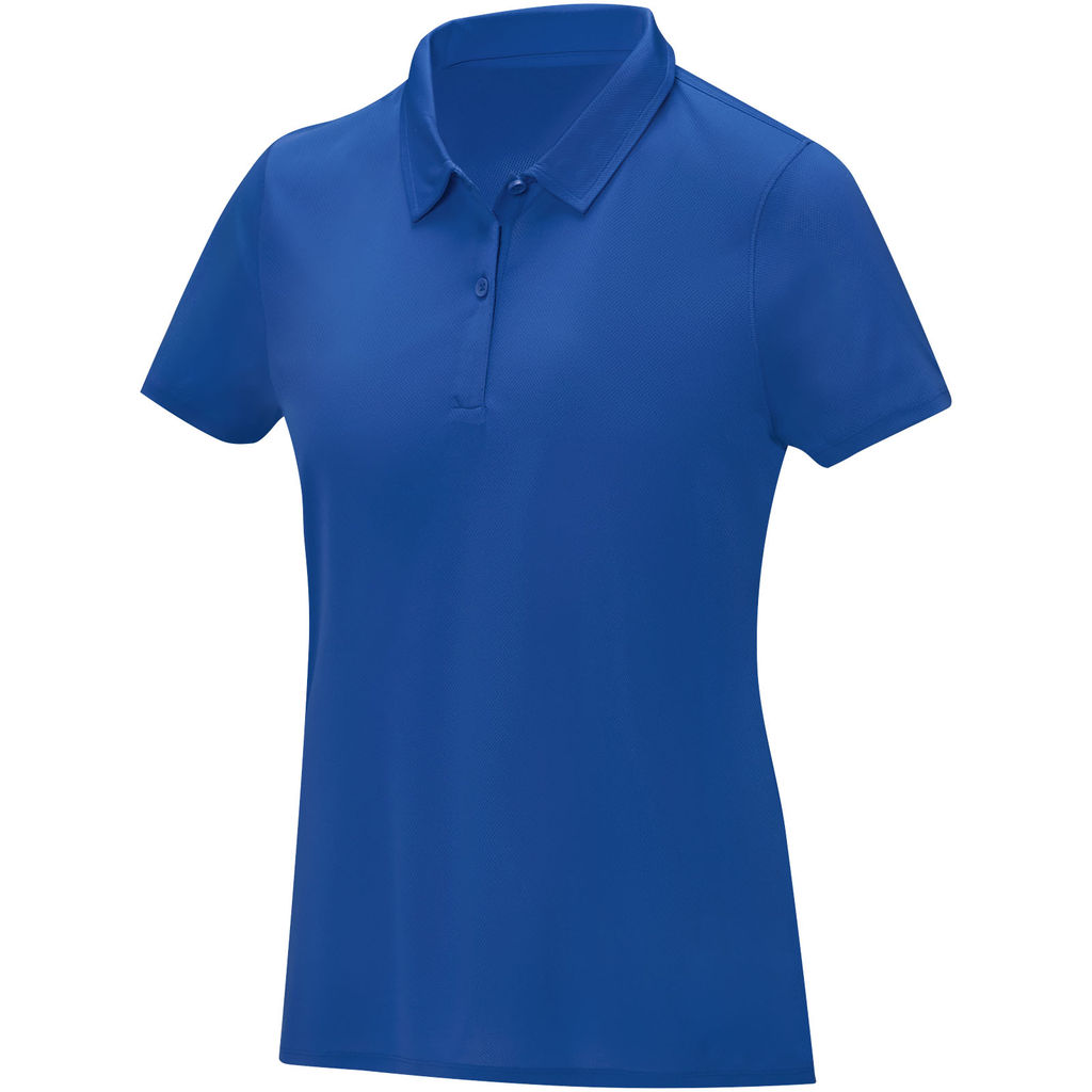 Жіноча cool fit футболка поло з короткими рукавами Deimos, колір синій  розмір XS