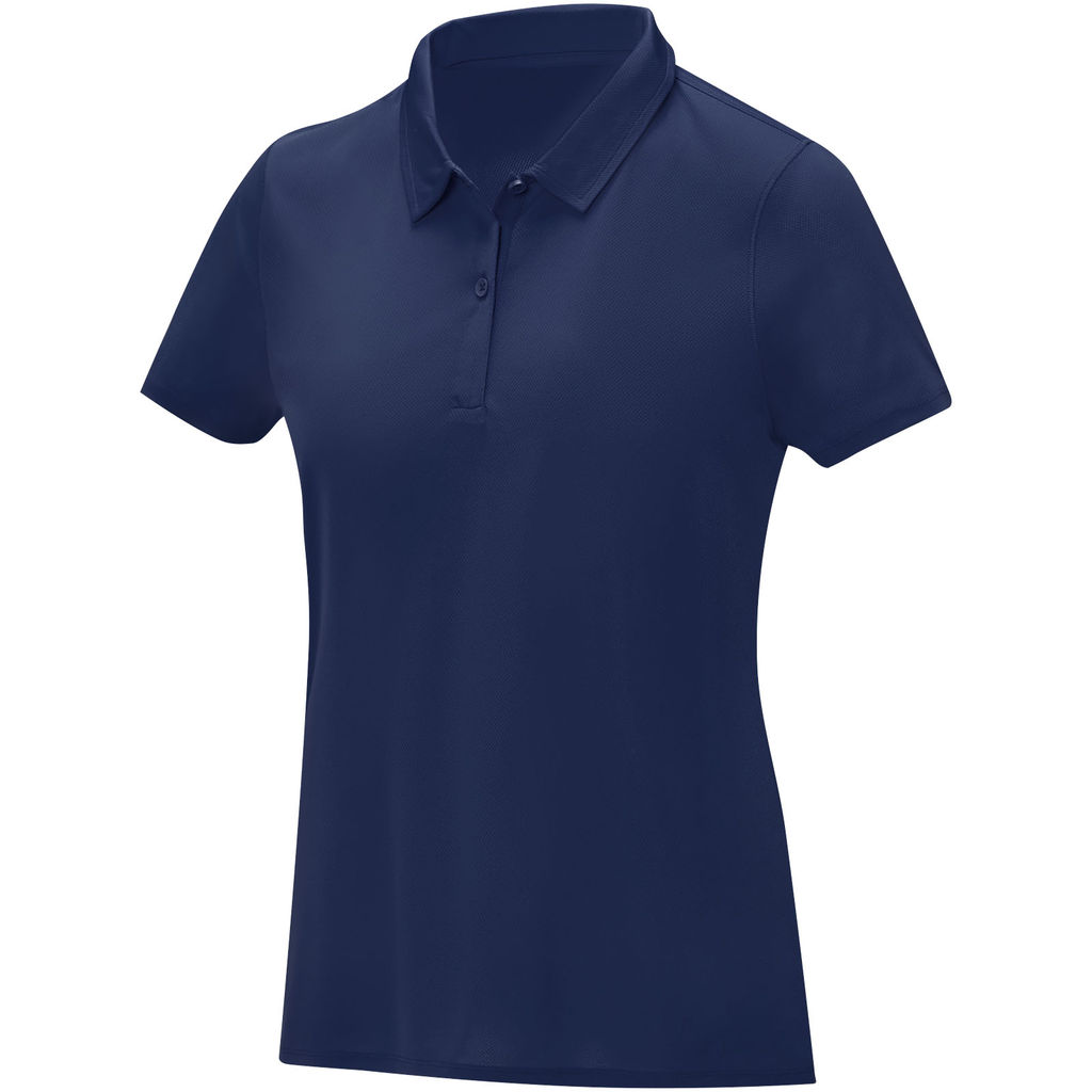Жіноча cool fit футболка поло з короткими рукавами Deimos, колір темно-синій  розмір S