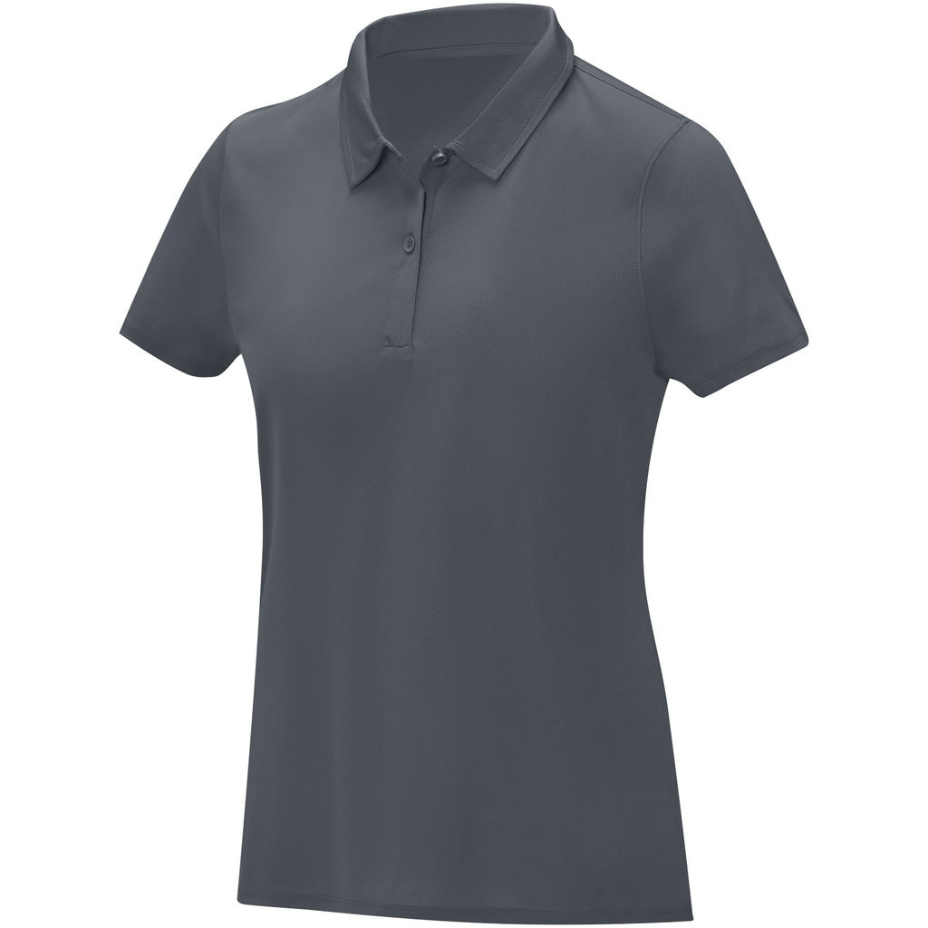 Женская cool fit  футболка поло с короткими рукавами Deimos, цвет серый  размер XS