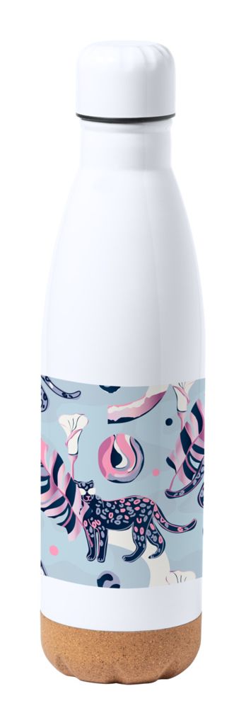 Сублимационная спортивная бутылка Pooch, цвет белый
