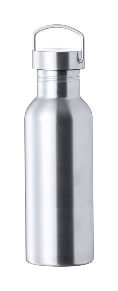 Спортивна пляшка Karmel, колір срібний