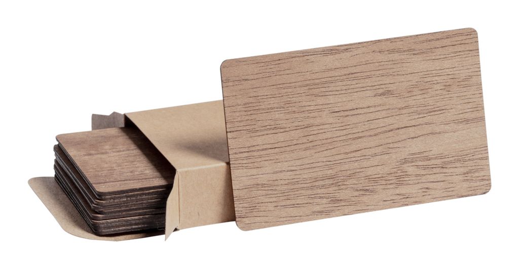 Набор деревянных карточек Inary, цвет коричневий