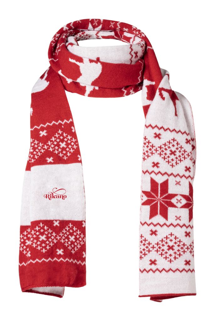 Рождественский шарф Luka, цвет красный