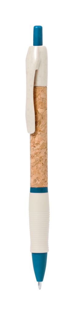 Шариковая ручка из органического соломенного пластика, цвет синий