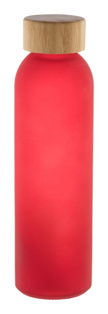 Стеклянная спортивная бутылка Cloody, цвет красный