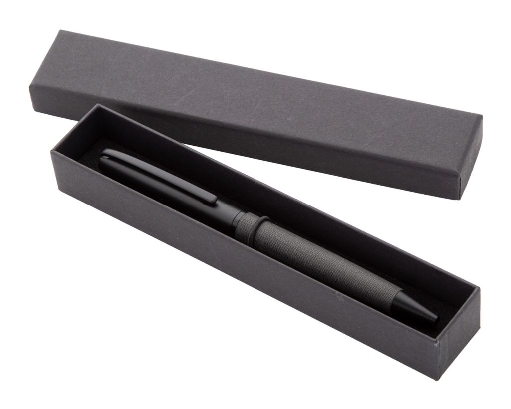 Кулькова металева ручка Nerra, колір чорний