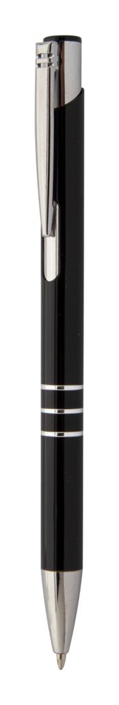 Шариковая ручка Rechannel из переработанного алюминия, цвет черный