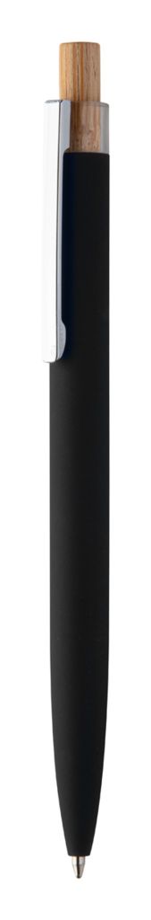 Кулькова ручка з переробленого алюмінію, колір чорний