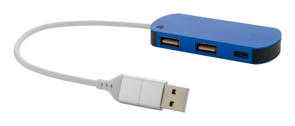 USB хаб Raluhub, цвет синий
