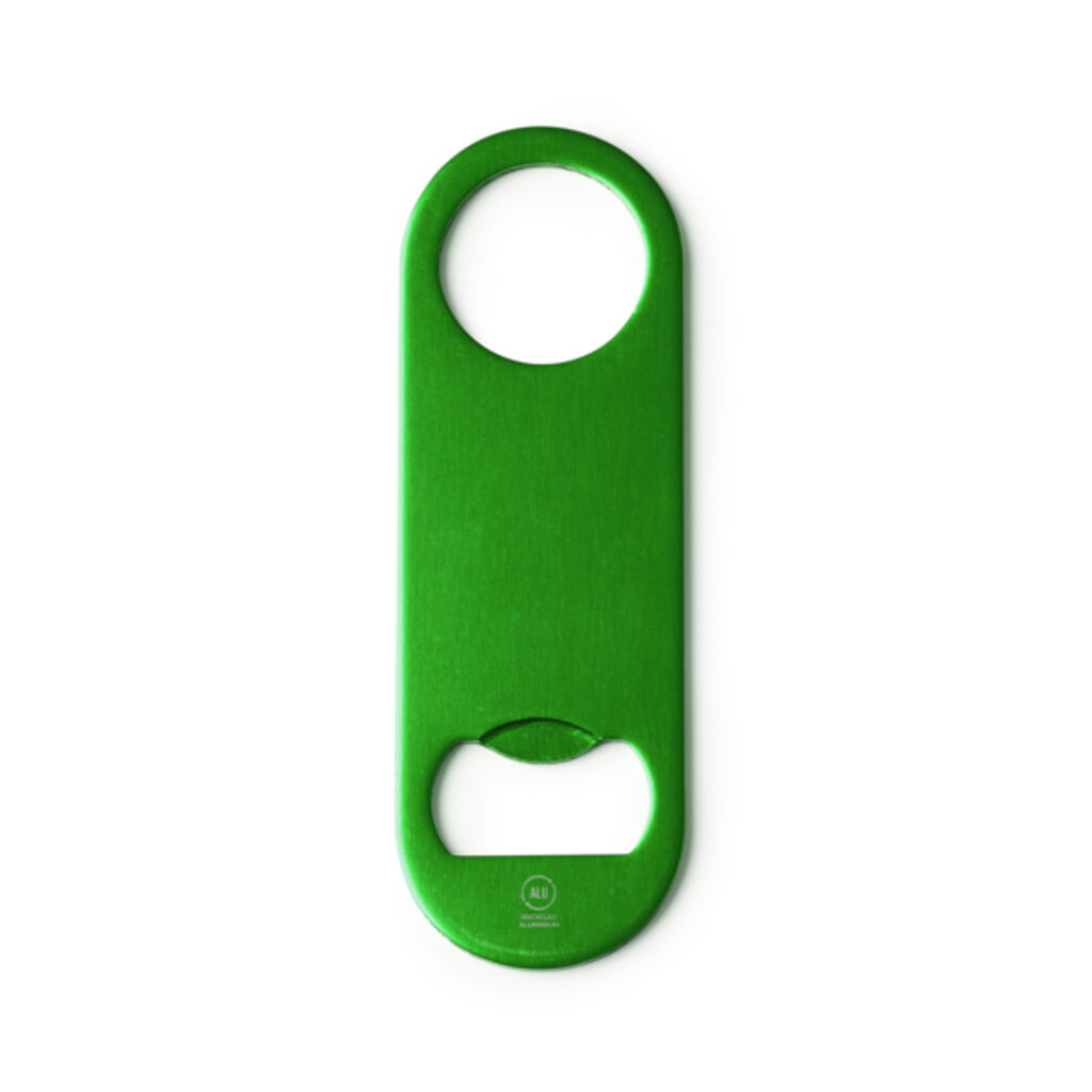 Класична відкривачка з переробленого алюмінію, колір зелений