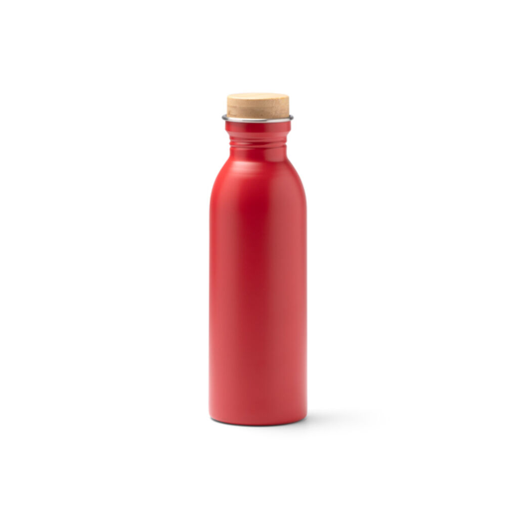 Матовая бутылка из переработанной нержавеющей стали, цвет красный