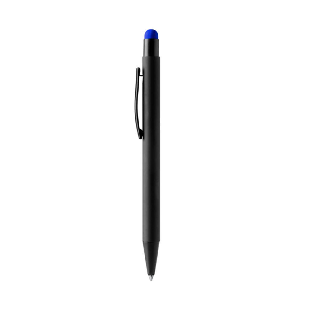 Ручка з гумовим покриттям для лазерного маркування, колір синій