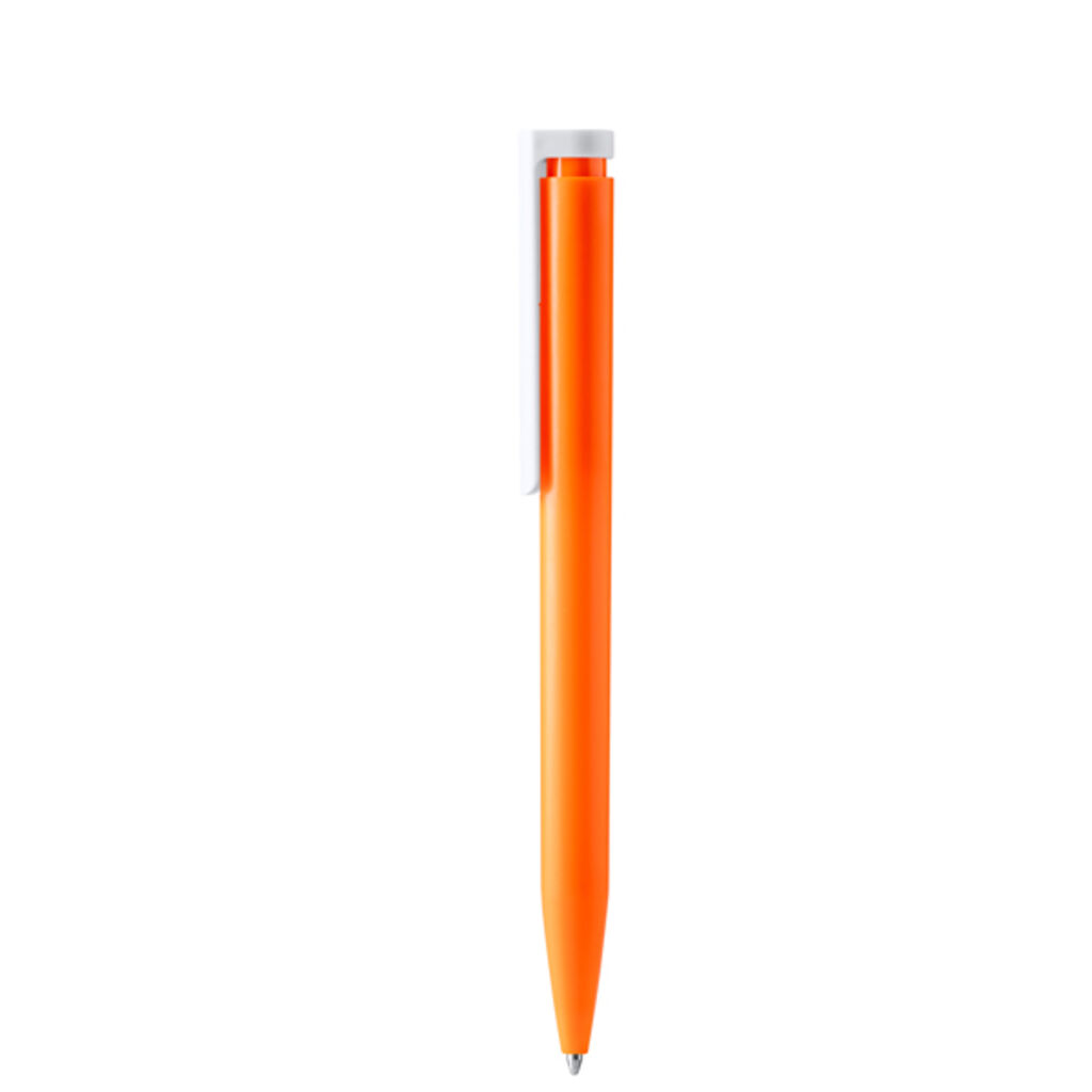 Ручка с корпусом из переработанного АБС-пластика, цвет оранжевый