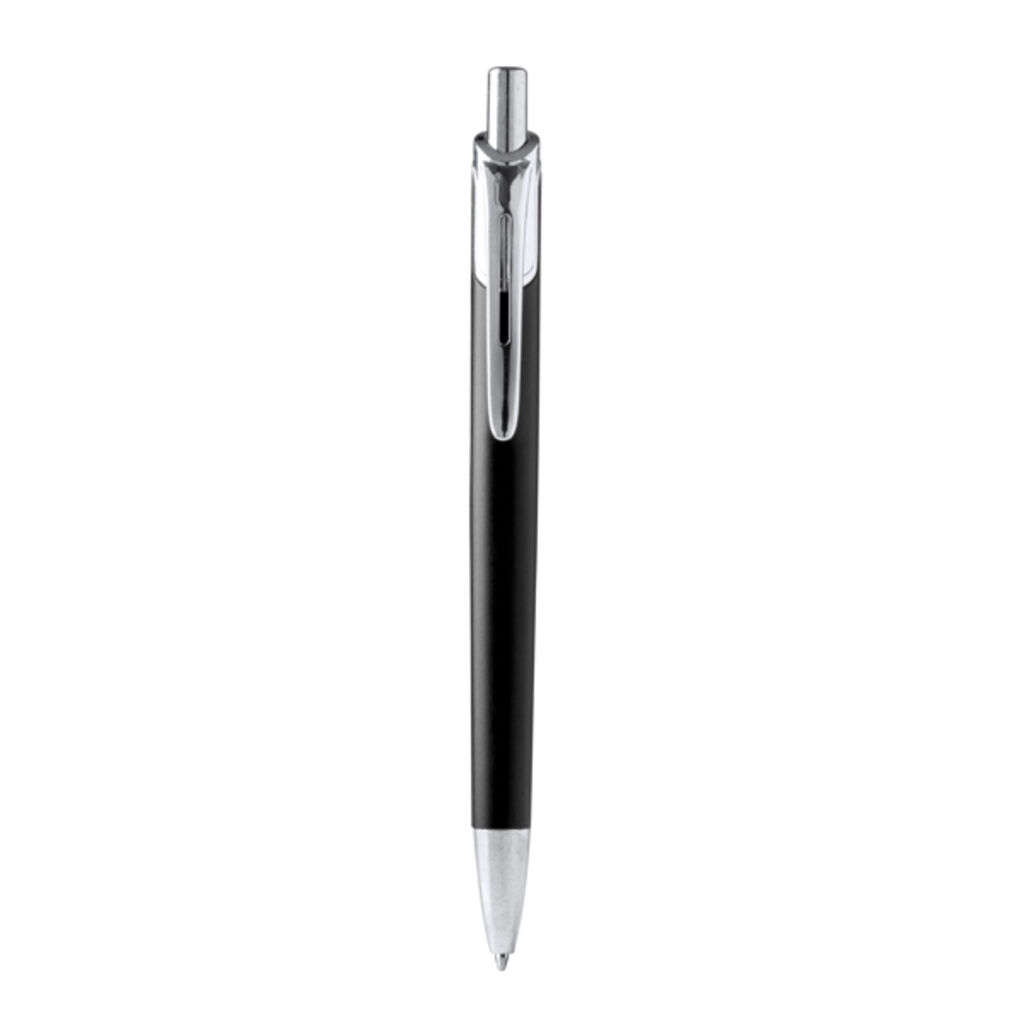 Шариковая ручка из переработанного алюминия, цвет черный