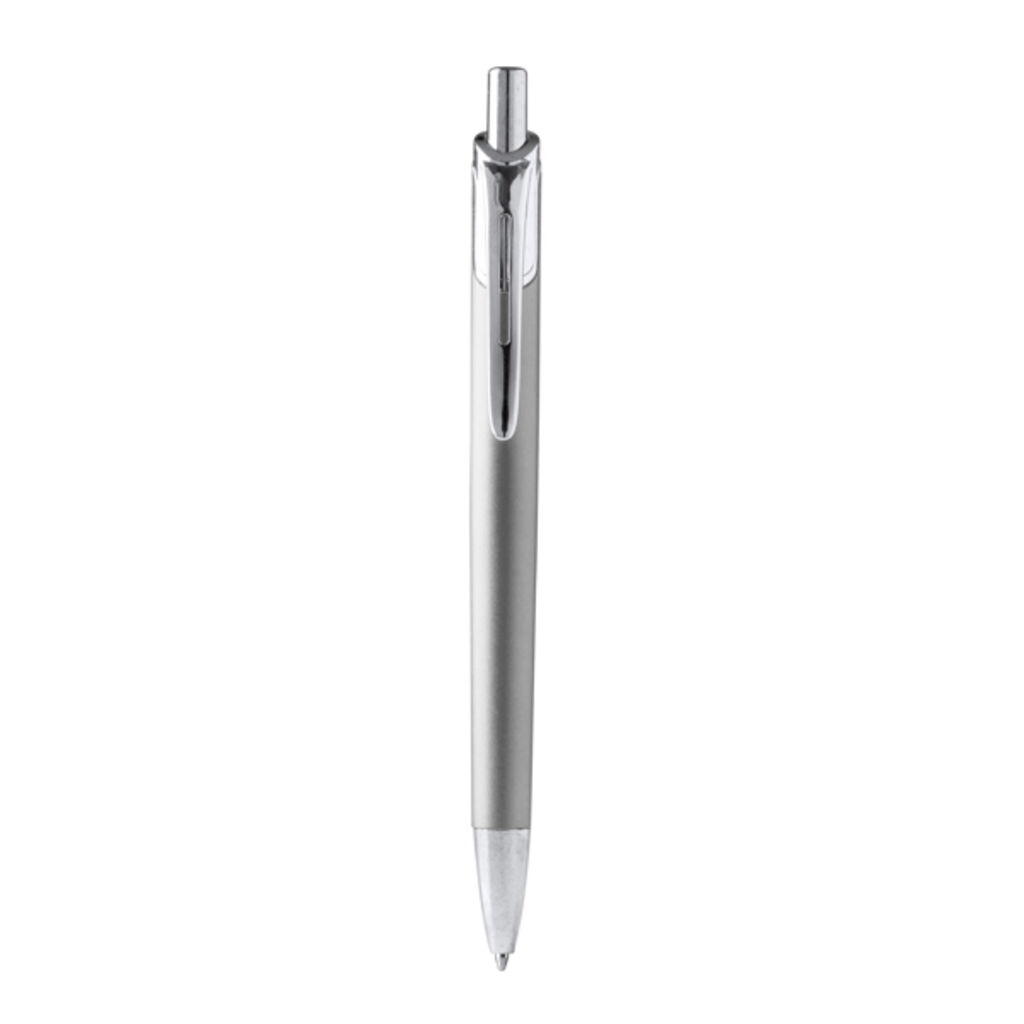Кулькова ручка з переробленого алюмінію, колір срібний
