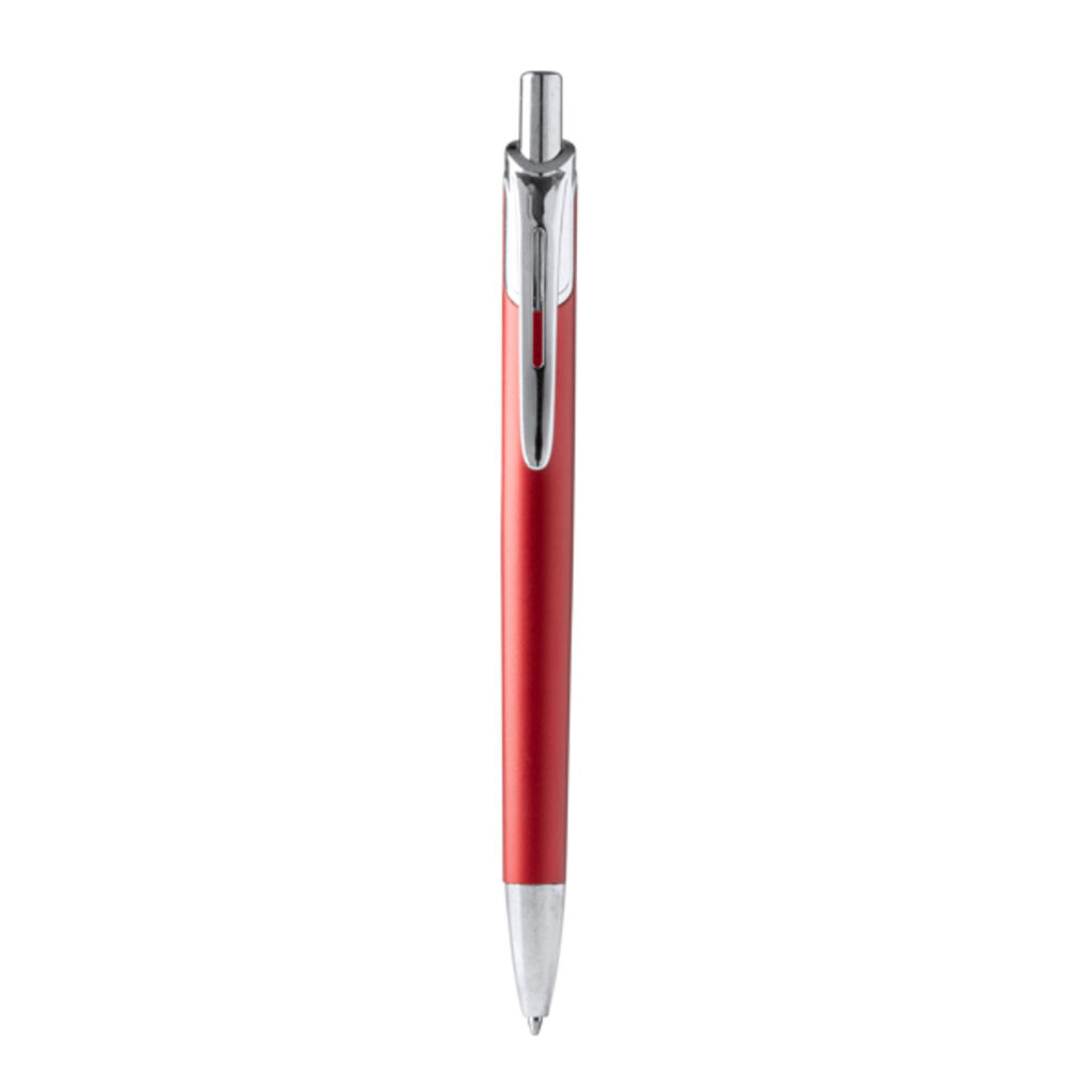Шариковая ручка из переработанного алюминия, цвет красный