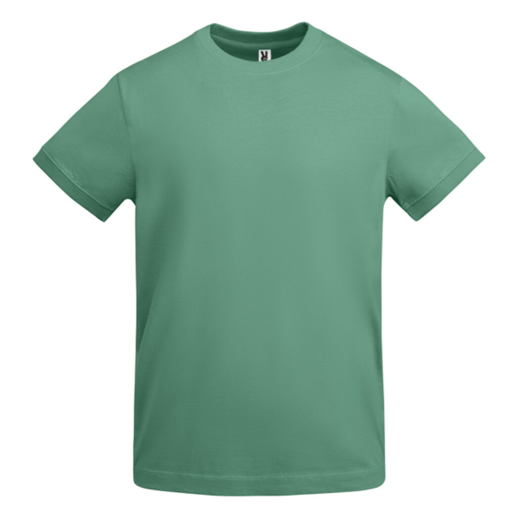 Толстая мужская футболка с коротким рукавом из хлопка, цвет зеленый