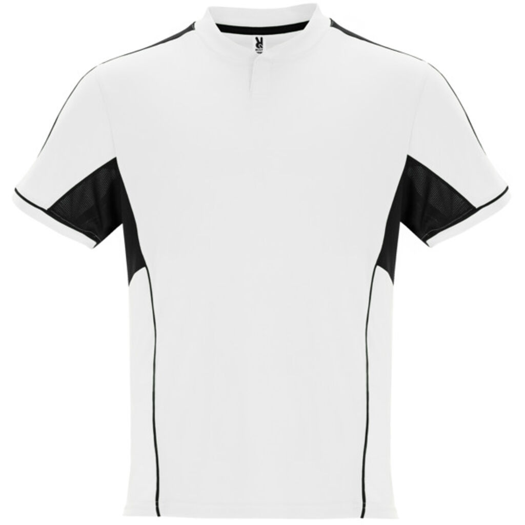 Спортивний костюм унісекс з поєднанням трьох тканин, колір білий, чорний