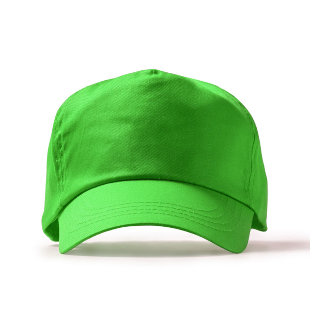 5-панельна кепка з бавовни, колір зелений