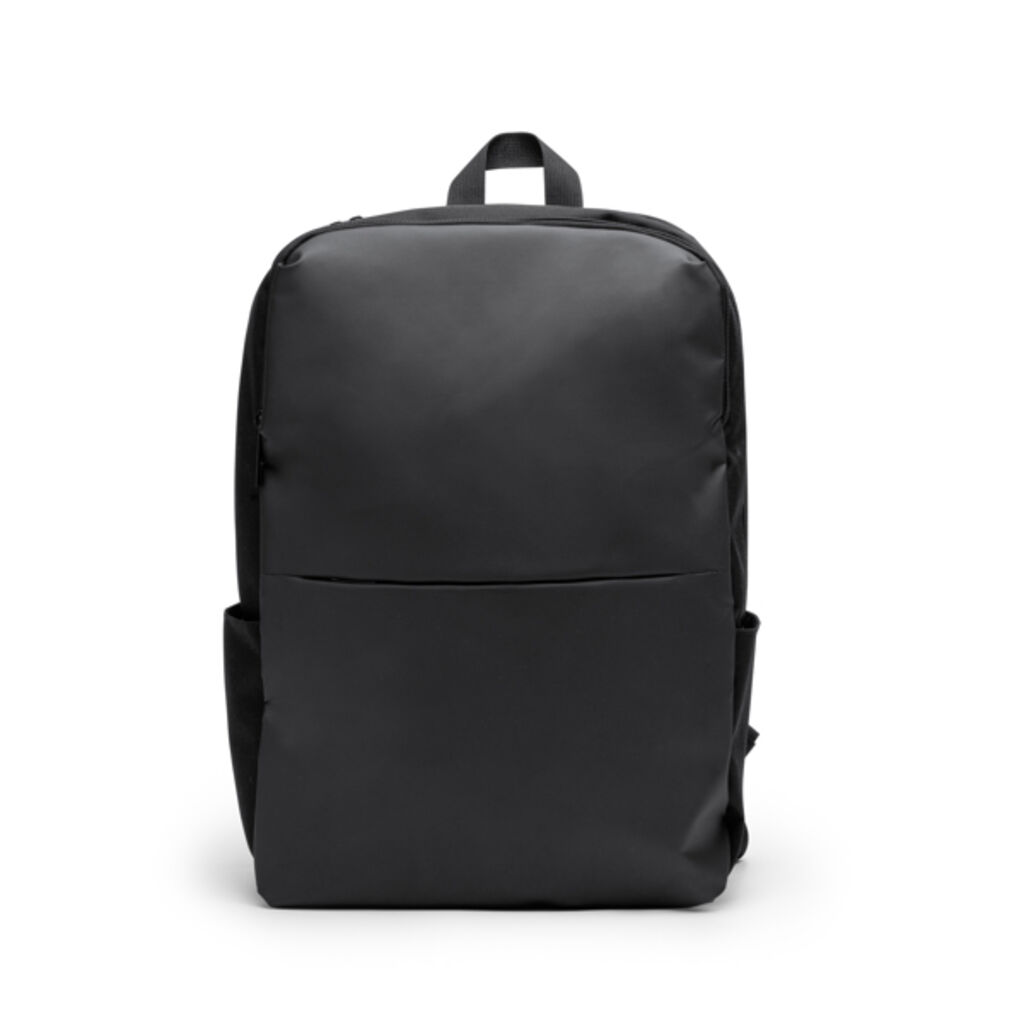 Рюкзак из искусственной кожи и полиэстера RPET 600D, цвет черный