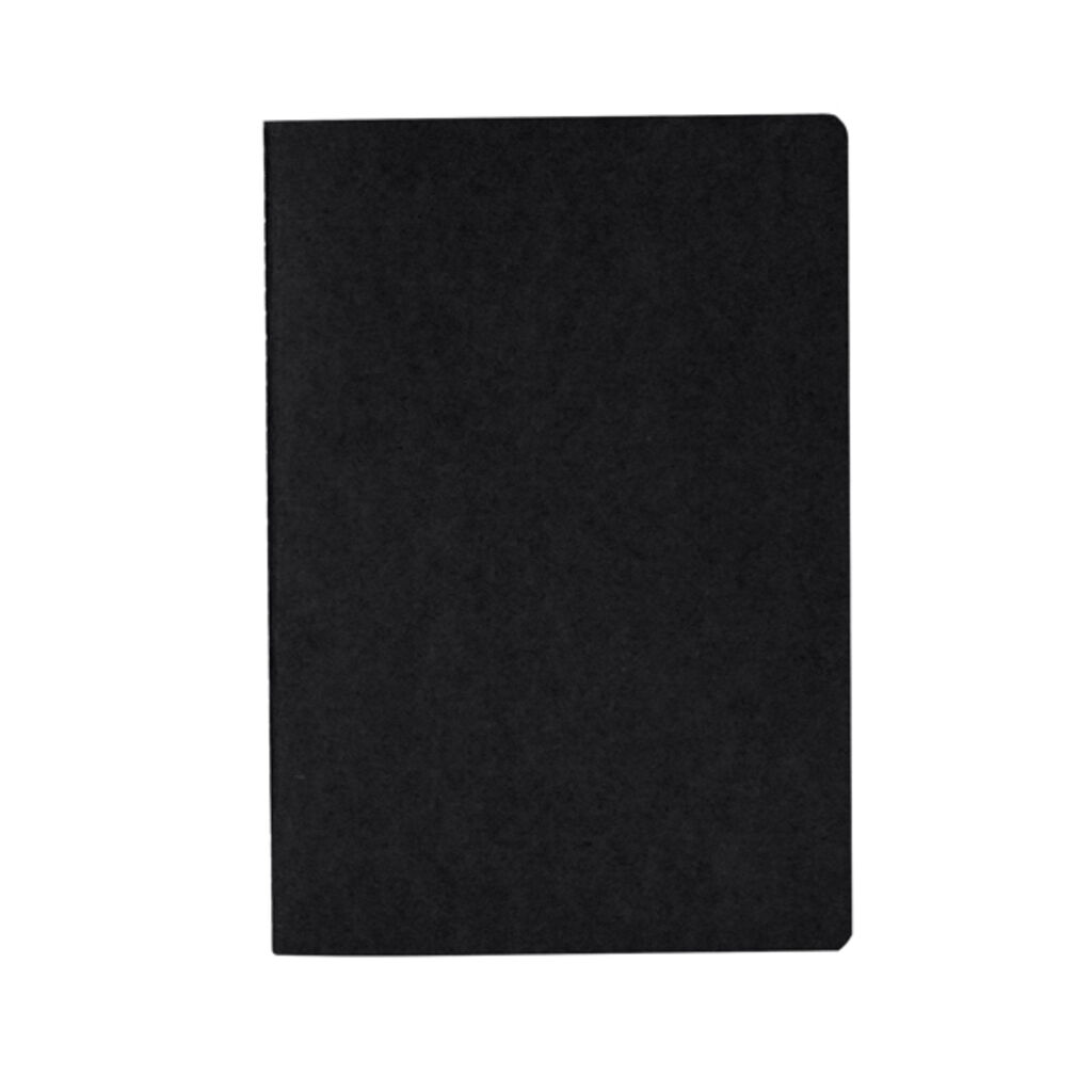 Блокнот А5 из переработанной бумаги, цвет черный