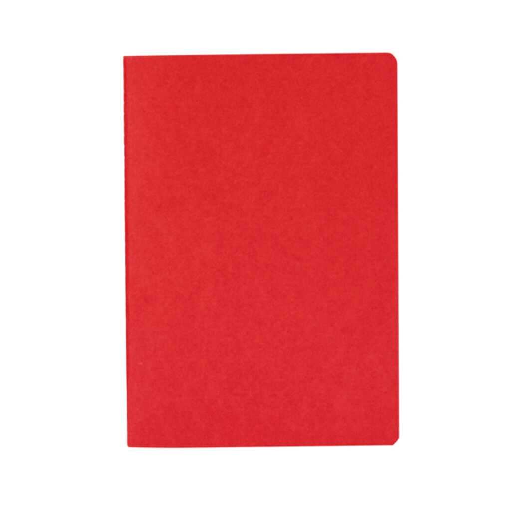 Блокнот А5 из переработанной бумаги, цвет красный