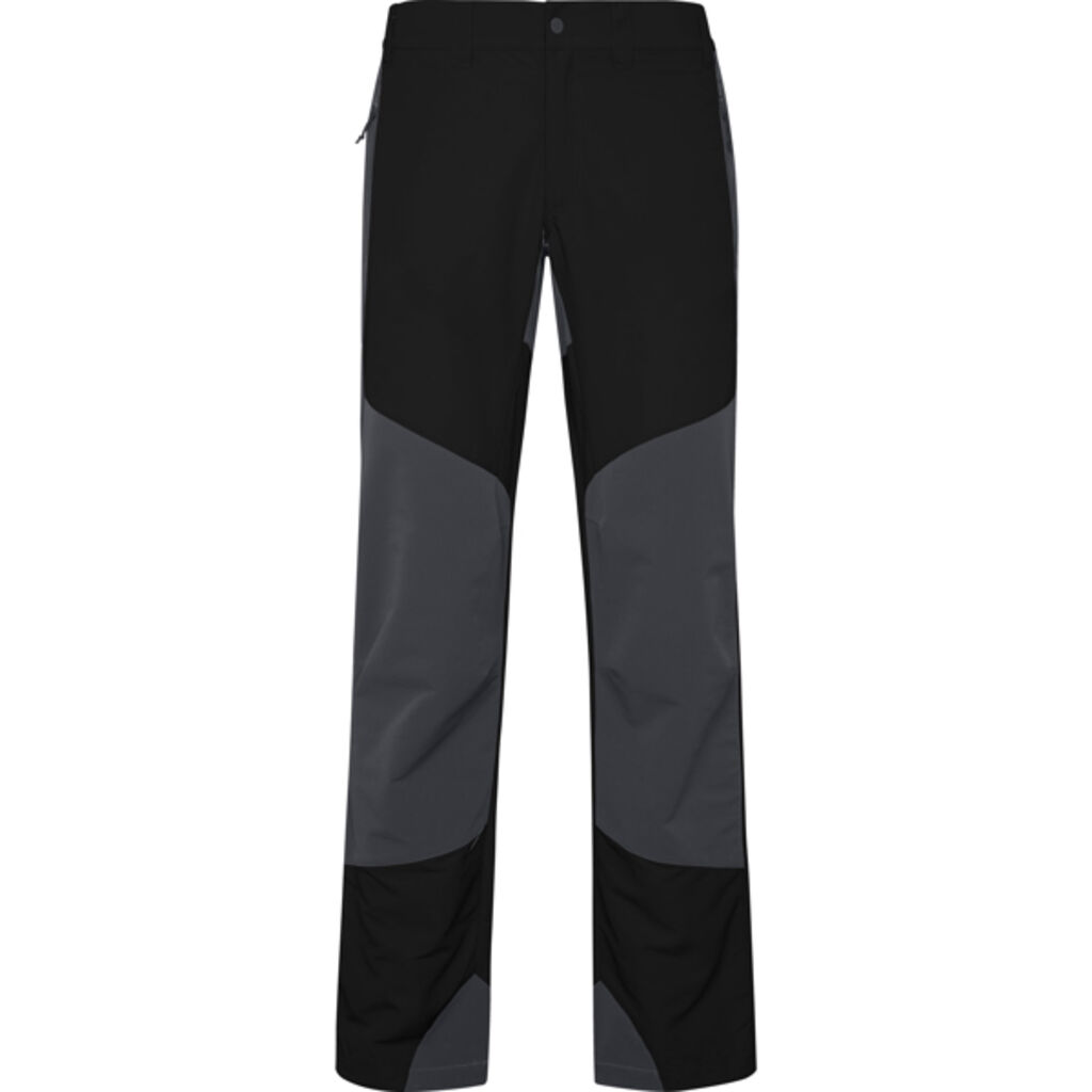 Трекинговые брюки унисекс, комбинированные из двух тканей., цвет черный