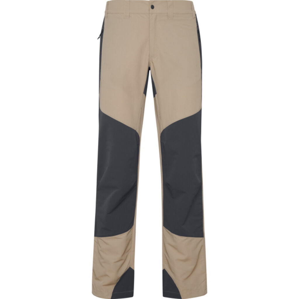 Трекинговые брюки унисекс, комбинированные из двух тканей., цвет бежевый