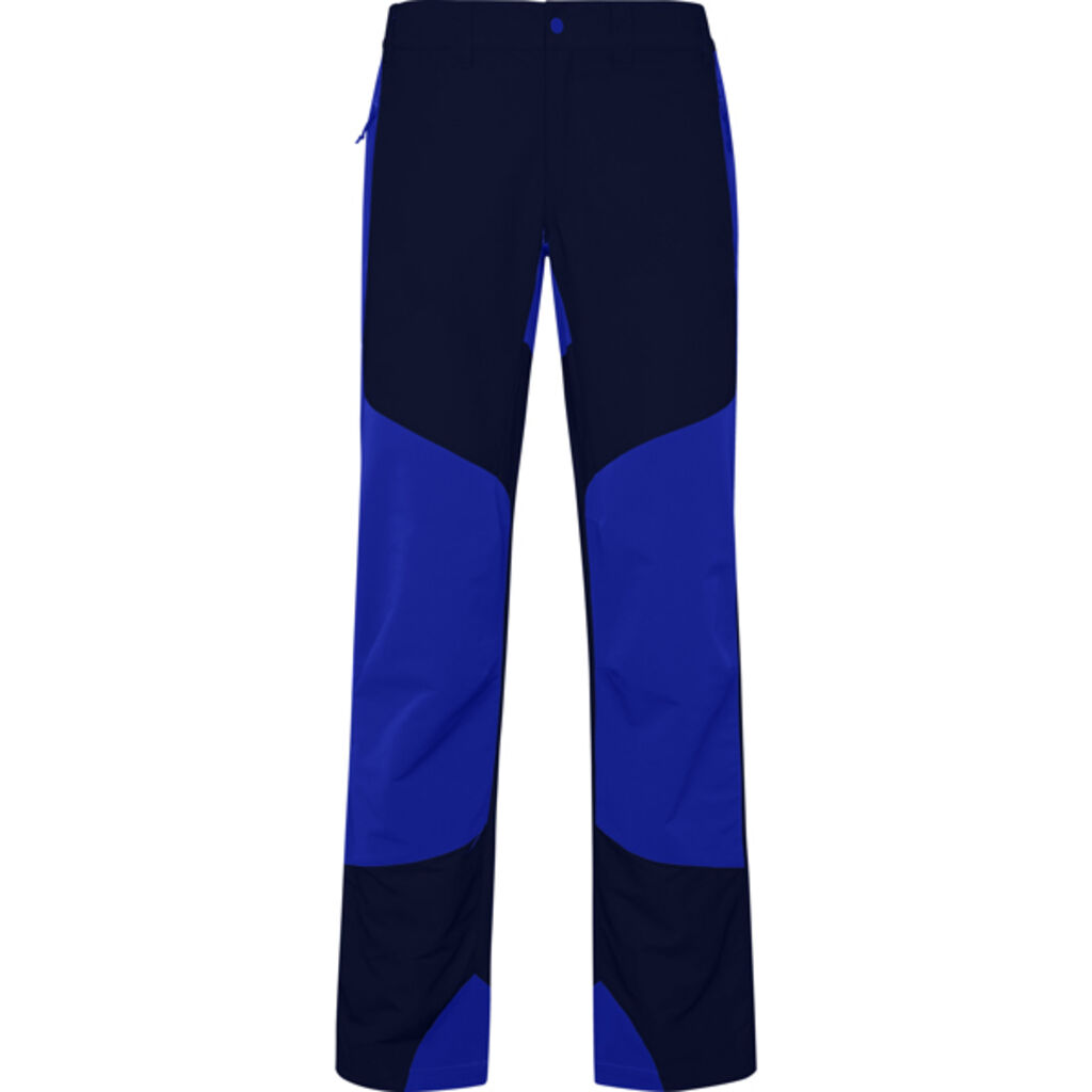 Трекинговые брюки унисекс, комбинированные из двух тканей., цвет синий