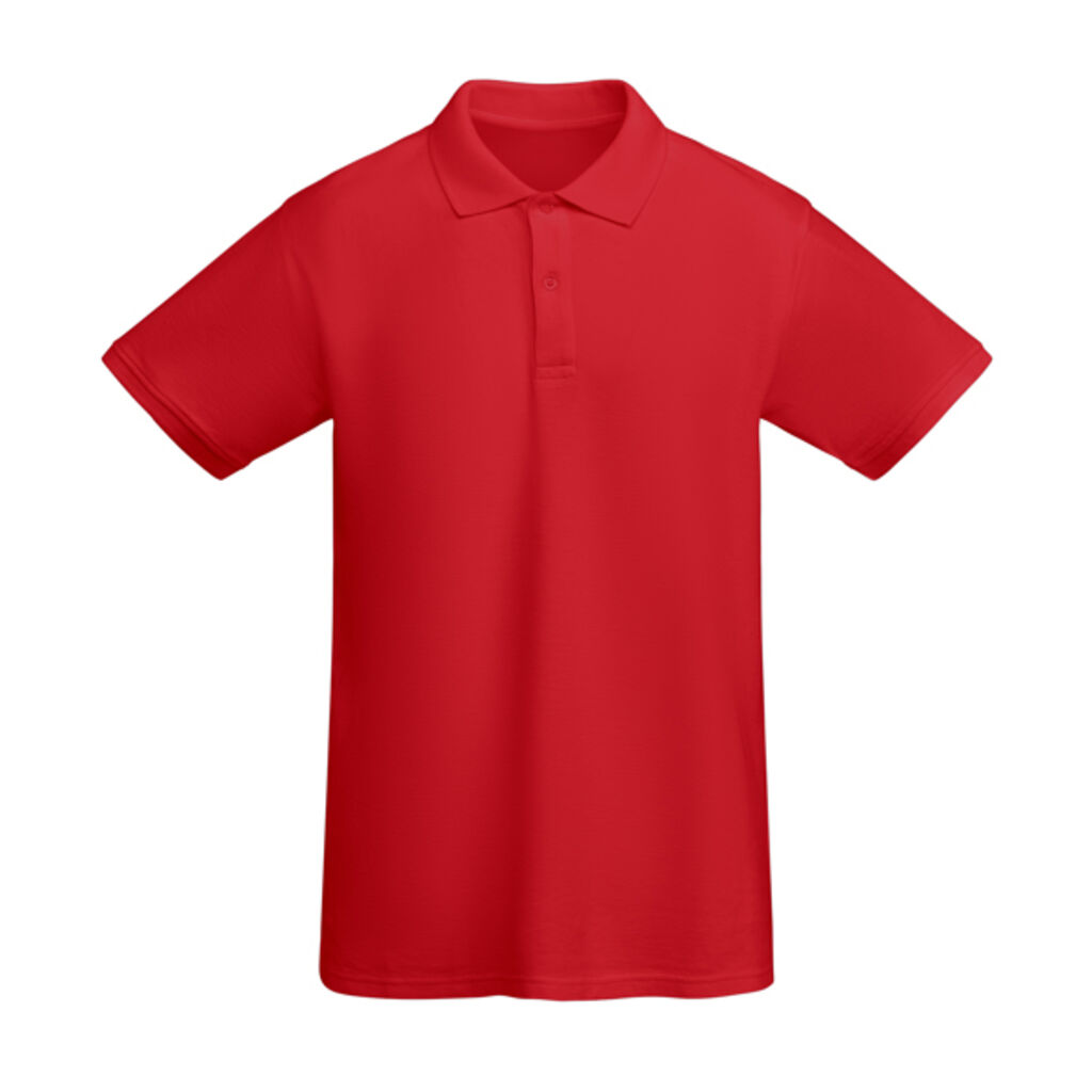 Рубашка-поло с короткими рукавами из органического хлопка, сертифицированного OCS, цвет красный