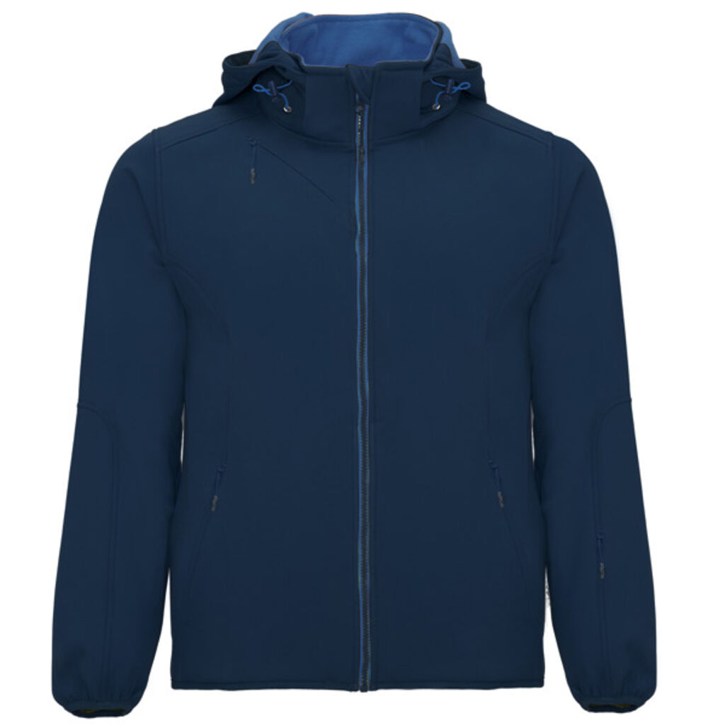 Двухслойная спортивная куртка SoftShell, цвет морской синий