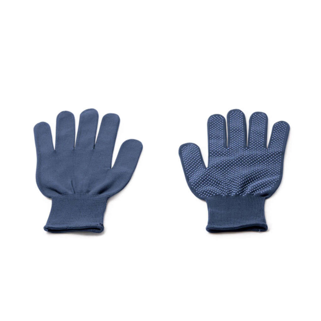 Многофункциональные перчатки из удобного и эластичного нейлона, цвет синий