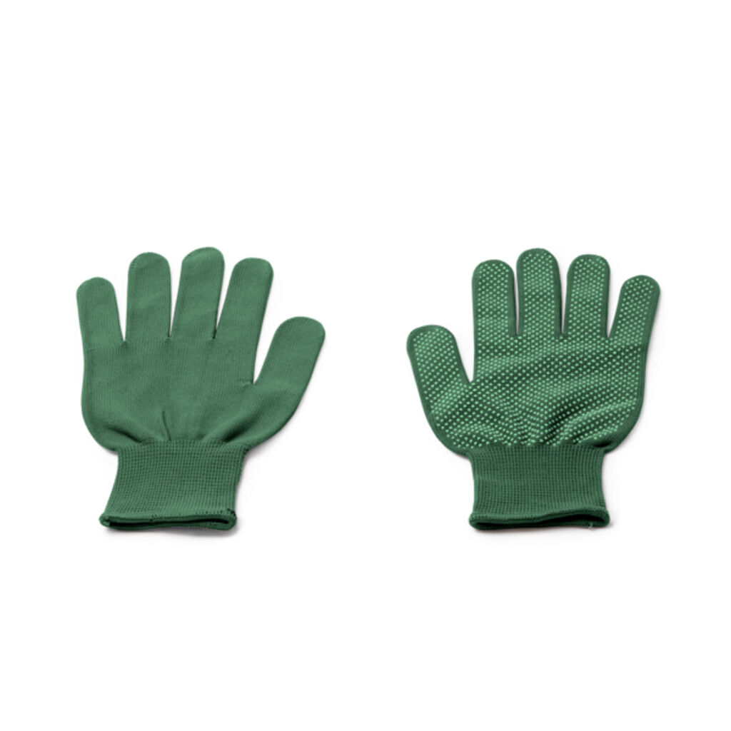 Многофункциональные перчатки из удобного и эластичного нейлона, цвет зеленый