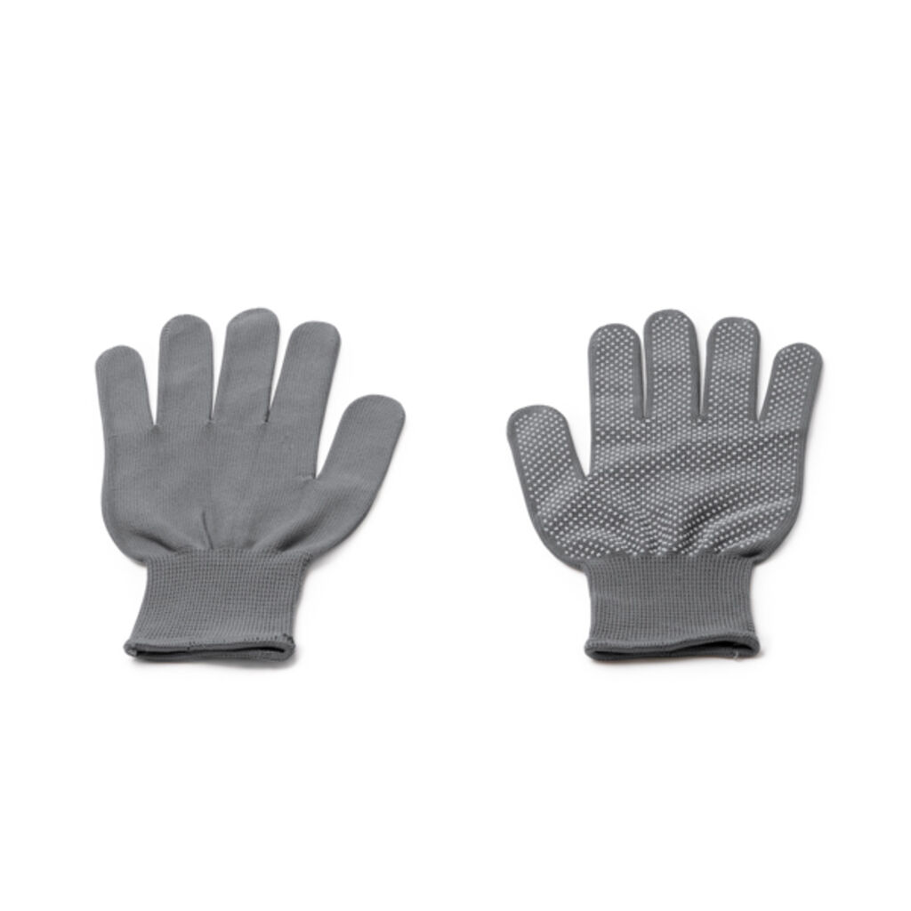 Многофункциональные перчатки из удобного и эластичного нейлона, цвет серый